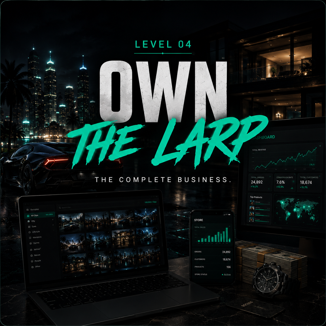 OWN the LARP | Shopify Theme & Digital Product Store Template